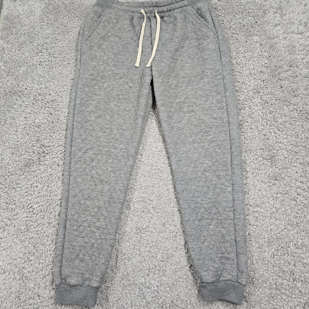 Marine Layer Mens Corbet Quilted Jogger Pants Medium Gray Cozy Loungewear Casual